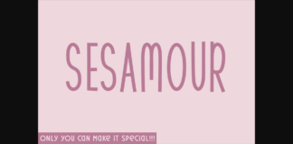 Sesamour Font Poster 1