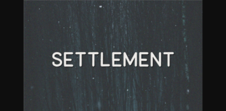 Settlement Font Poster 1