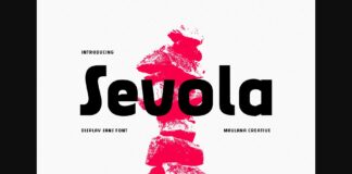 Sevola Font Poster 1