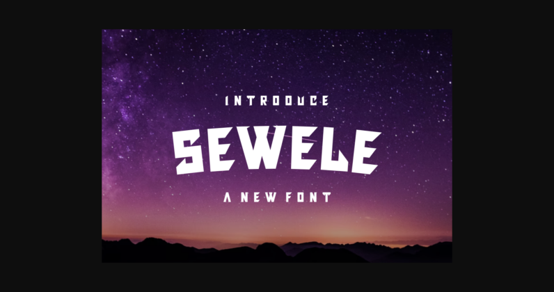 Sewele Font Poster 3