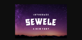 Sewele Font Poster 1