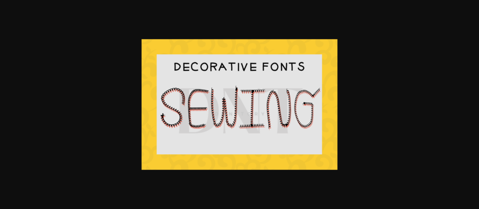 Sewing Font Poster 3