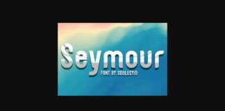 Seymour Font Poster 1