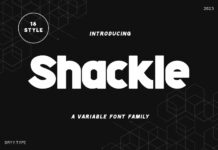 Shackle Font Poster 1