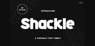 Shackle Font Poster 1