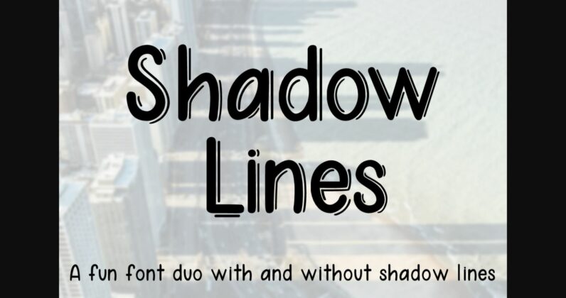 Shadow Lines Font Poster 1