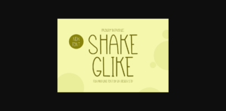 Shake Glike Font Poster 1