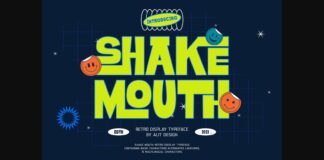 Shake Mouth Font Poster 1