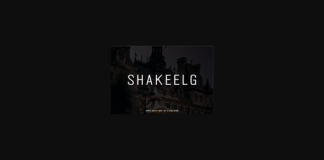 Shakeelg Font Poster 1