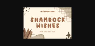 Shamrock Wishes Font Poster 1