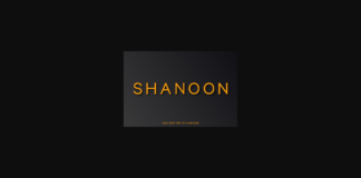 Shanoon Font Poster 1