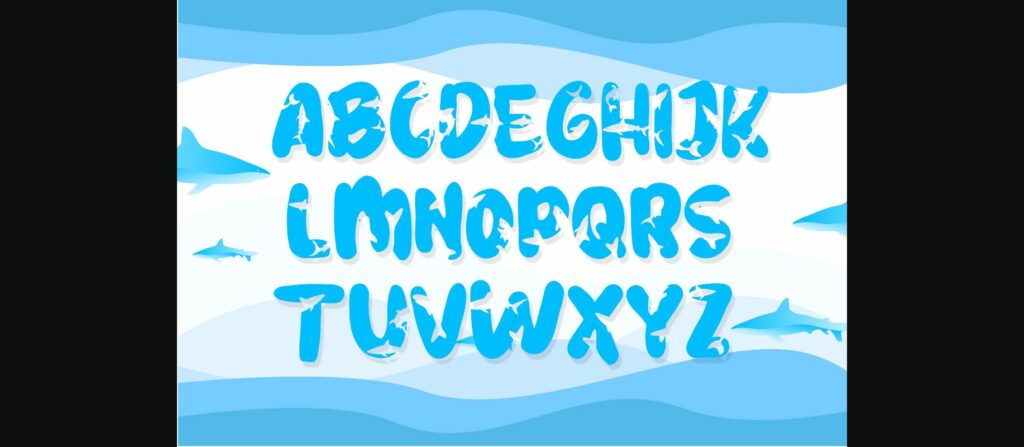 Shark Font Poster 4