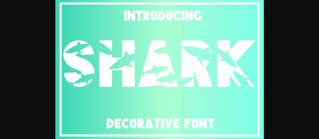 Shark Font Poster 3