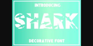 Shark Font Poster 1