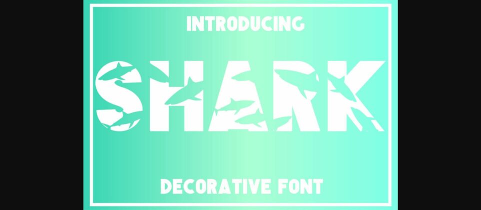 Shark Font Poster 1