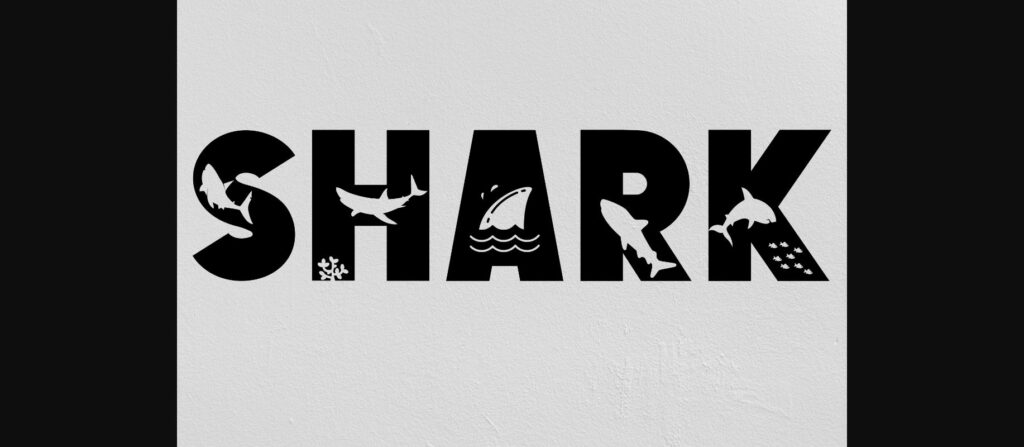 Shark Font Poster 5