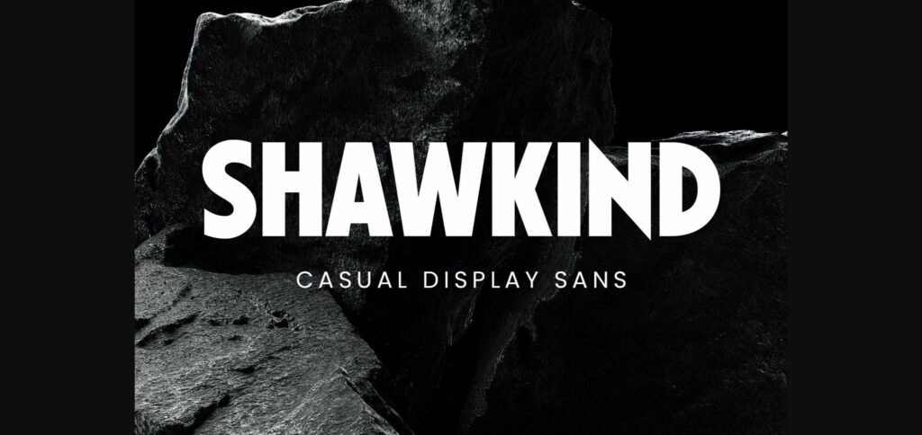 Shawkind Font Poster 3