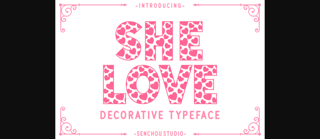 She Love Font Poster 3