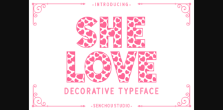 She Love Font Poster 1