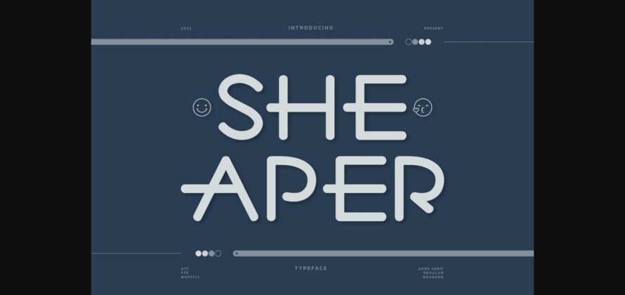 Sheaper Font Poster 3