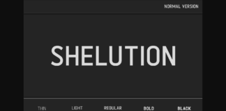 Shelution Font Poster 1