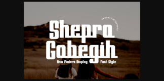 Shepro Gobegih Font Poster 1