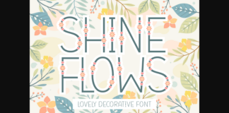 Shine Flows Font Poster 1