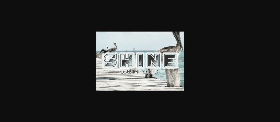 Shine Font Poster 3