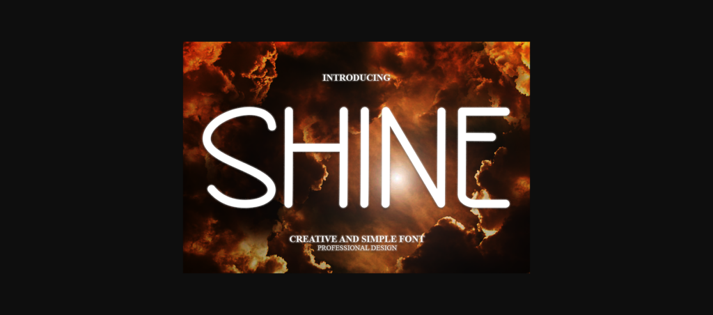 Shine Font Poster 3