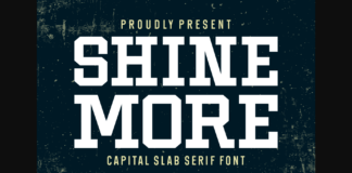 Shine More Font Poster 1