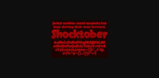 Shocktober Font Poster 1