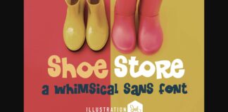 Shoe Store Font Poster 1