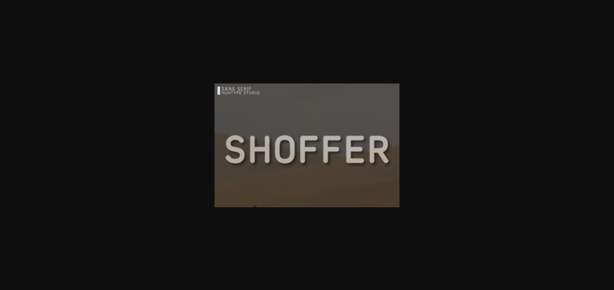 Shoffer Font Poster 3