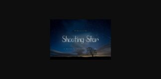 Shooting Star Font Poster 1