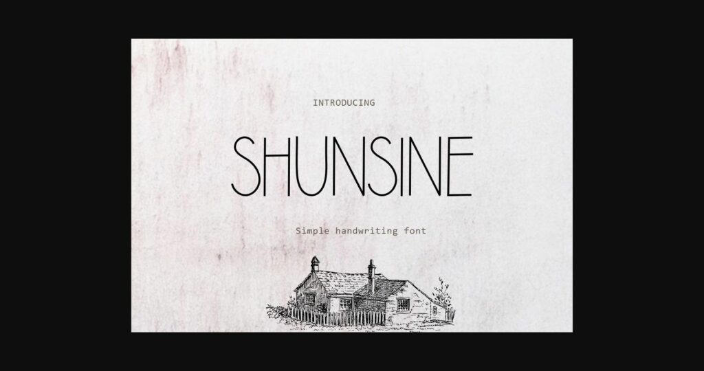 Shunsine Font Poster 3