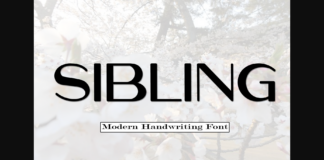 Sibling Font Poster 1