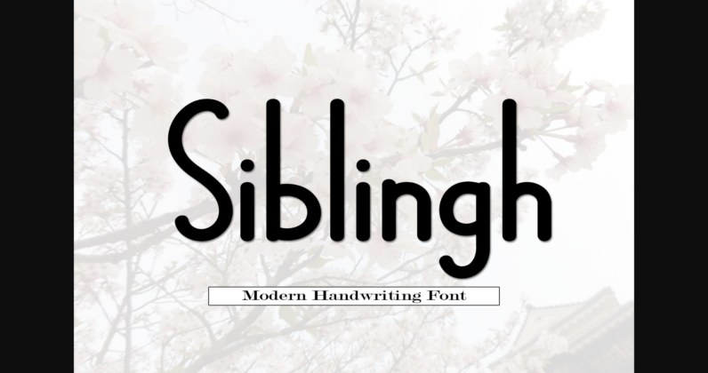 Siblingh Font Poster 3