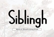 Siblingh Font Poster 1