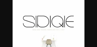 Sidiqie Family Font Poster 1