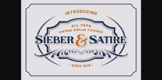 Sieber & Satire Font Poster 1