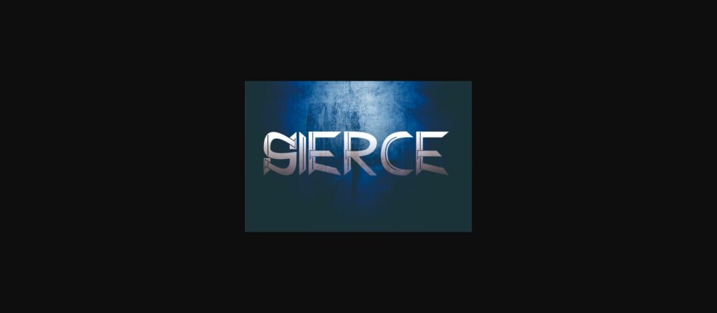 Sierce Font Poster 1