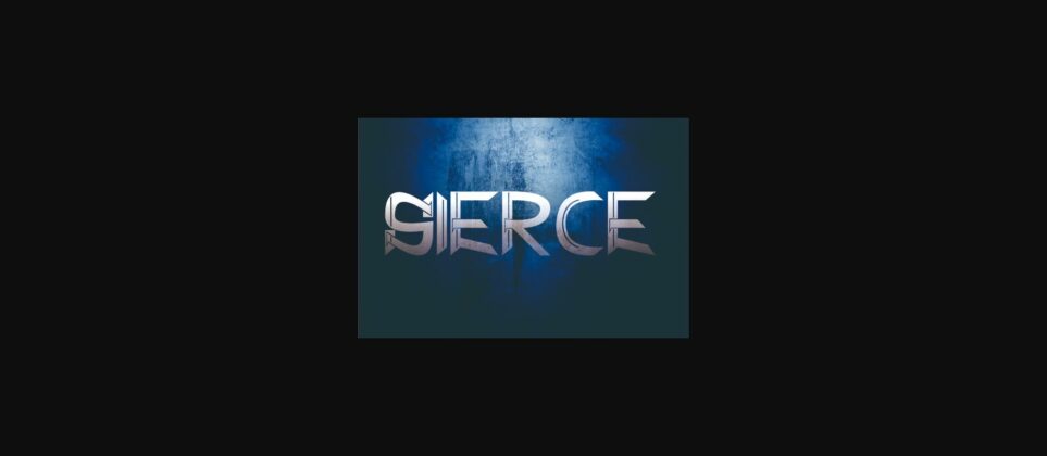 Sierce Font Poster 3