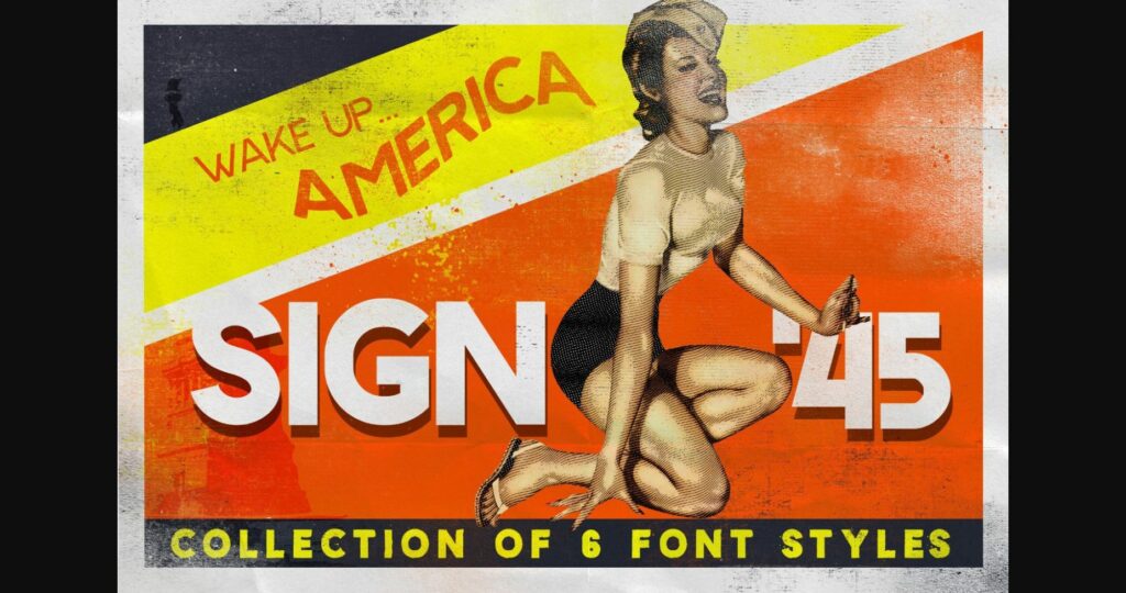 Sign 45 Font Poster 3