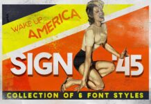 Sign 45 Font Poster 1