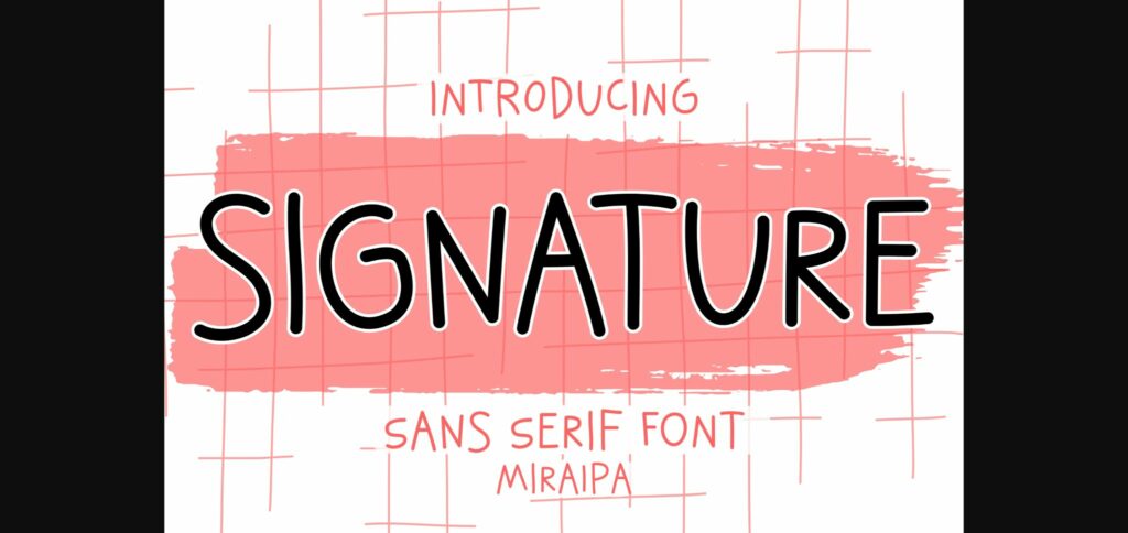 Signature Font Poster 3