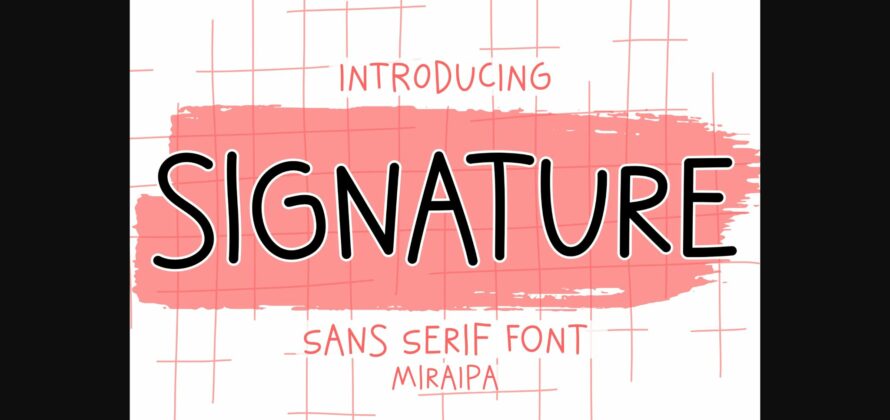 Signature Font Poster 3