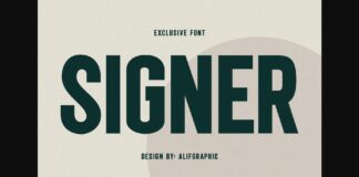 Signer Font Poster 1