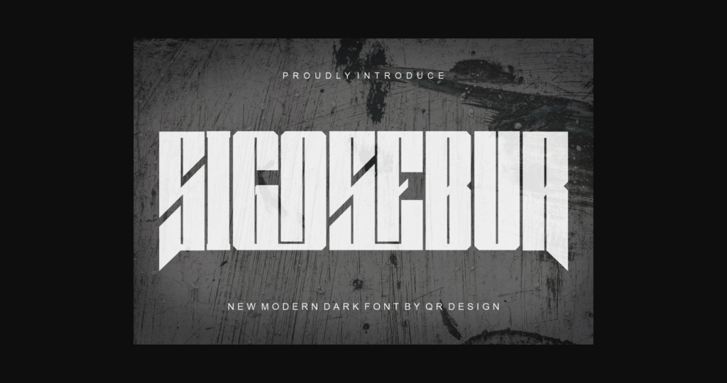 Sigosebur Font Poster 1