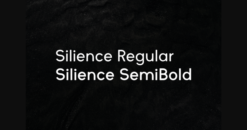 Silience Font Poster 5