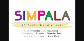 Simpala Font Poster 1